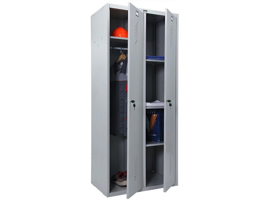 Металлический шкаф для одежды &laquo;Практик LS 21-80U&raquo; - вид 2